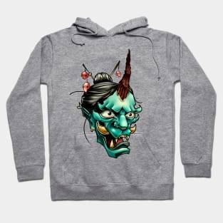 Oni Japanese demon full size Hoodie